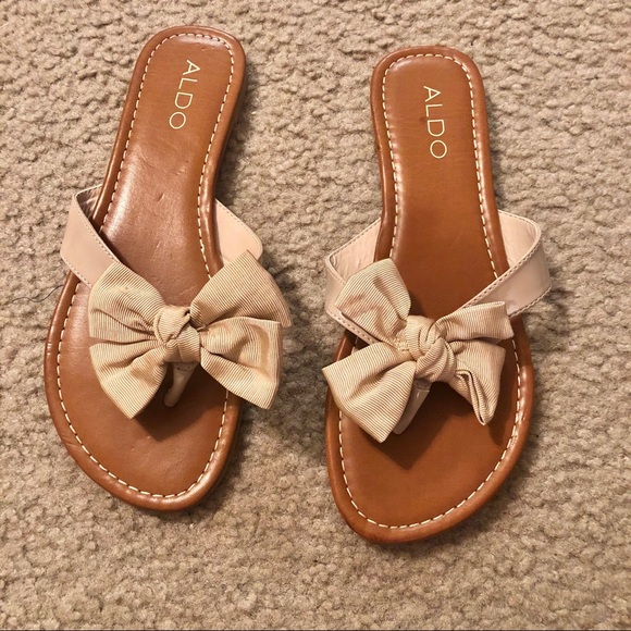 Aldo bow flip flops Clearance